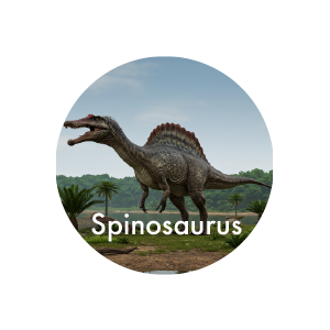 Dinosaur Patch for backpack round shape