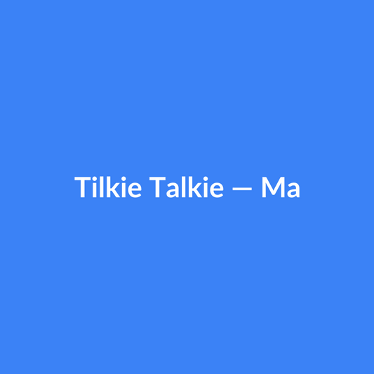 Tilkie Talkie — Mavi