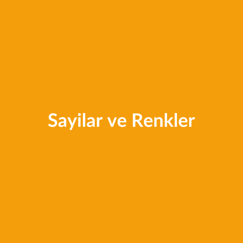 Sayılar ve Renkler